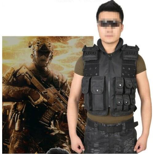 Military Tactical Vest Paintball Molle Hunting Vest Assault Shooting Training Plate Carrier Protective Modular Security Vest