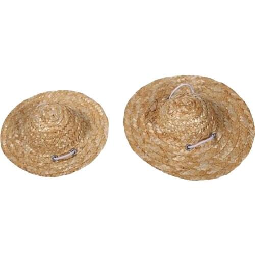 Funny Pet Dog Cat Cool Straw Hat Puppies Kittens Sun Hats Hawaii Style Cute Dogs Cats Caps Pet Dress Up Costume Accessories