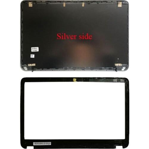 Laptop LCD Back Cover/LCD front bezel for HP Envy 6 6-1000 6-1005tx 6-1116t TPN-C103 692382-001 Silver edge A shell
