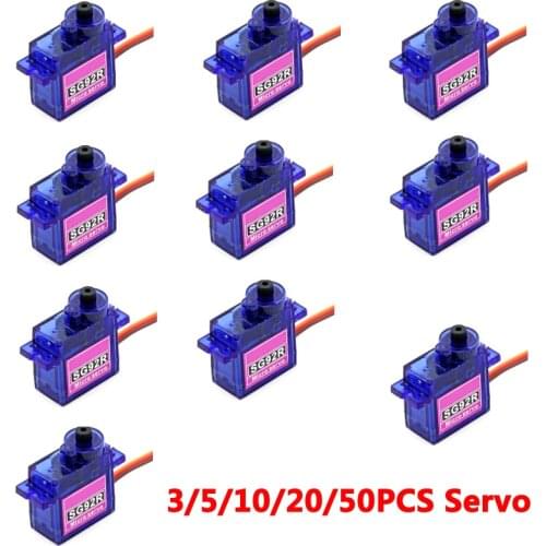 3/5/10/20/50PCS/Lot SG92R Servo New Version Micro Digital Servo 9g for RC Helicoper Airplane Car Boat Robot Servo Accessory