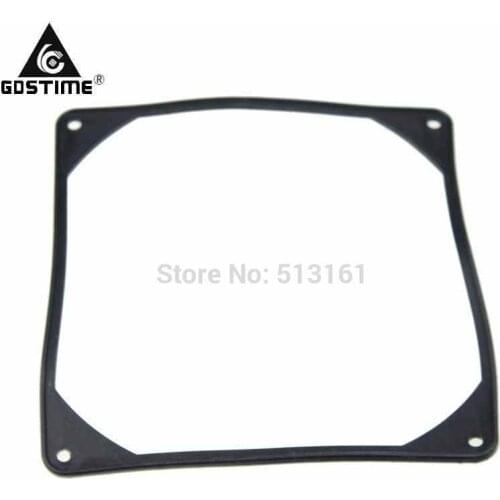 50PCS Gdstime Black 140mm PC Fan Anti Vibration Gasket Silicone Shock Absorption Pad 14CM