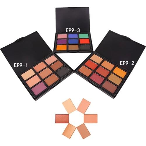 9 Color Cosmetic Powder Eyeshadow Eye Shadow Palette Makeup Set Matt