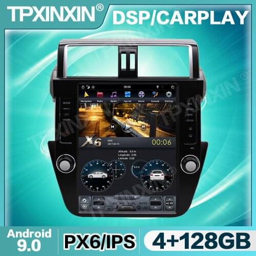 Tesla IPS Screen Android Car Radio For Toyota Land Cruiser Prado 150 2014 - 2017 Multimedia Video DVD Player Navigation GPS 2din