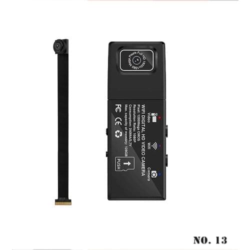 Mini Camera Wireless WiFi Small Nanny Cam Home Security Surveillance Camera for Home Office Recorder + 2 Lens 1080p APP Remote