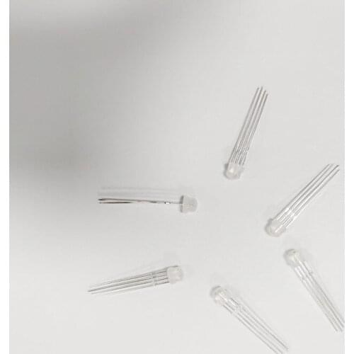 Fast shipping 1000pcs DC5V WS2811 F5 5mm hat RGB LED WS2811 chipset inside RGB Full color Frosted WS2812D LED Chips
