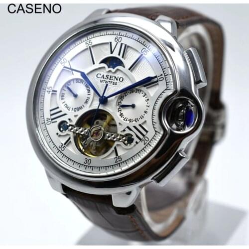 CASENO Mens Waterproof Watch