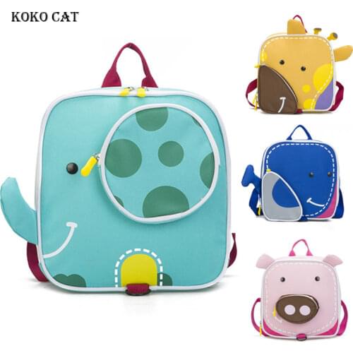 Elephant Children Backpacks 3D Animal Girl Boys Backpack Toddler Kids School Bags Kindergarten Cartoon Bag Mochila Escolar