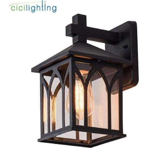 E27 Waterproof Porch Lights Modern LED Wall Lamps Aluminum Courtyard Garden Corridor Outdoor Lighting Art Decor Sconces