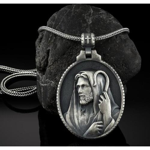 Christianity Christ Jesus Savior Shepherd Pendant Necklace Mens Catholic Religious Tag Accessories Chains Pendants Necklaces