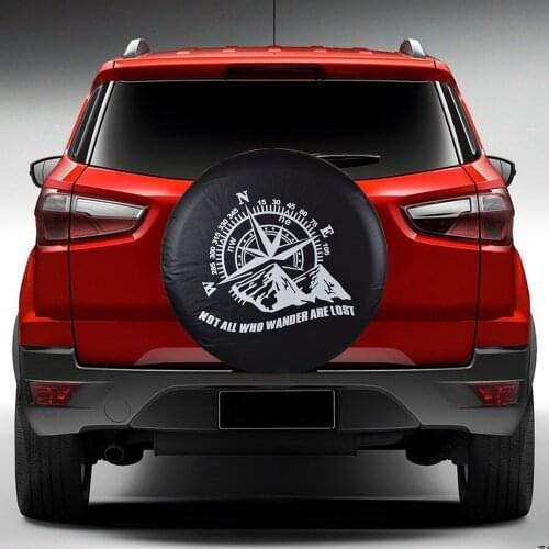 14" 15" 16" 17" Inch PVC Leather Spare Tire Cover Case Bag Pouch Protector For Nissan Patrol GRX SAFARI Ford Troller Ecosport