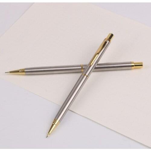 Press the metal 0.5mm pencil for students mobile pencil
