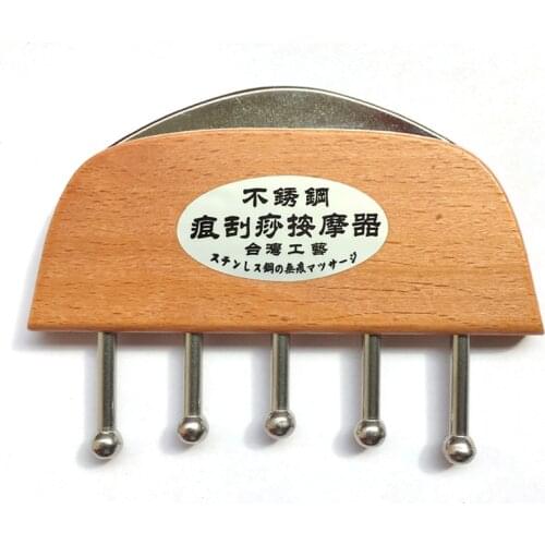 NEW Stainless Steel wooden Gua sha Tool for head face body Guasha Board Body Massager Chinese Healthcare Therapy