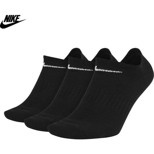 Original Nike Everyday Lightweight (3 Pairs) Men 'S Socks-Black SX7678-010