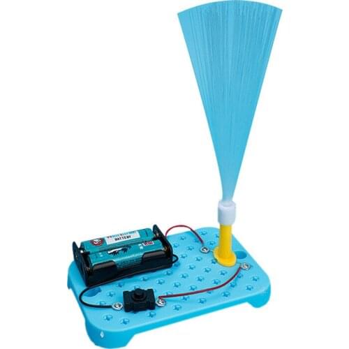 Self-made multicolored fiber lamp childrens science and technology experiment small manual puzzle playing teaching aids