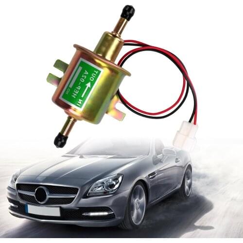 Fuel Pump Low Pressure 12V Electric Petrol Pump Bolt Fixing Wire Diesel HEP-02A For Car Carburetor Motorcycle ATV
