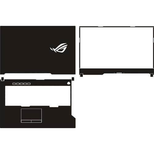 Carbon fiber Vinyl Laptop Sticker Skin Decals Cover Protector for Asus rog strix gl712 17.3"