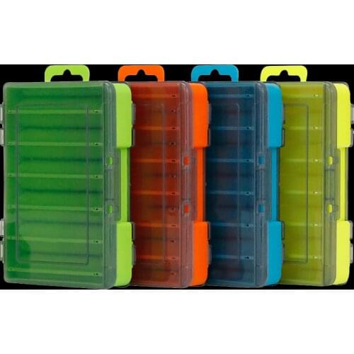 WALK FISH Fishing Box 12 Compartments Double Sided Fishing Lure Box Fishing Accessories Lure Hook Boxes Storage Fishing Tackle