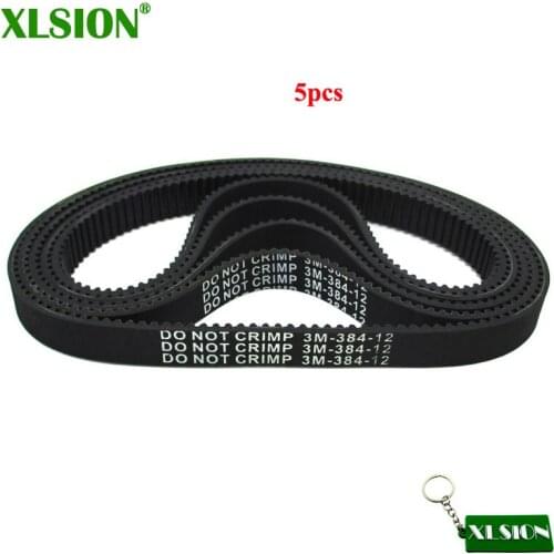 XLSION 5pcs 3M-384-12 Drive Belt Pulse Revolution Slither City Skull Electric Scooters Motorcycle