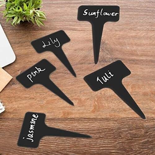 Plant Label T-Shaped Label Plant Sign Garden Flower Pot Mark Suitable for Seed Potted Herbs Flowers