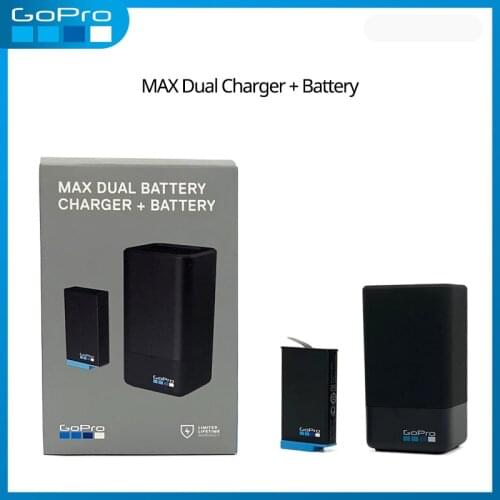 GoPro MAX Dual Battery Charger + Battery Official GoPro Accessory
