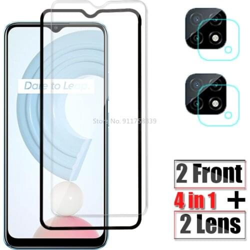 Camera Protective Glass For Oppo Realme C21 Glass Screen Protector On Realme C25 C20 C15 C11 C3 Protection Front Tempered Film