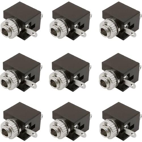 10Pcs PJ201M 2.5mm Mono Channel 3 Pin DIP Headphone Jack Socket PJ-201M Mono Channel Audio Connector