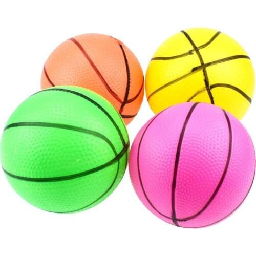 10cm Mini Inflatable Basketball ball Toys Plastic Children Outdoor Play Toys Kid Hand Wrist Exercise Sport juguetes Random Color