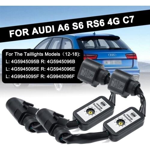 2X Add-on Module Cable Dynamic Turn Signal Indicator Wire Harness For AUDI A6 S6 RS6 4G C7 Left&Right Tail Light LED Taillight