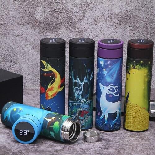 316 Stainless Steel Vacuum Cup Animation Style Cartoon Moose Whale Peacock Cat Goldfish Beautiful Appearance Vacuum Cup