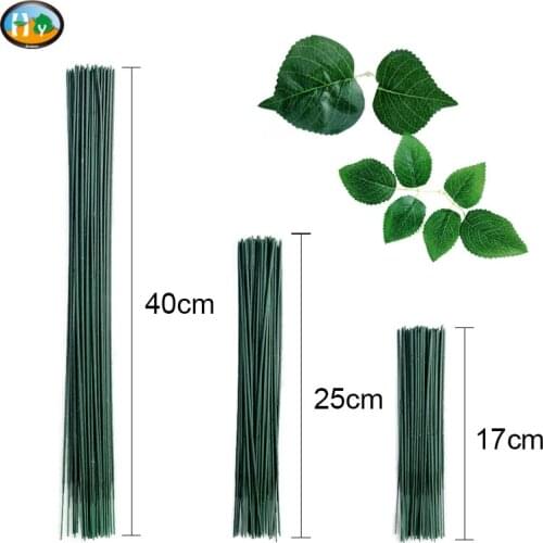 50pcs/lot Artificial Flower Rod Wire Accessories Wedding Archway Floristry Craft 17cm, 25cm, 40cm Length can be made to order