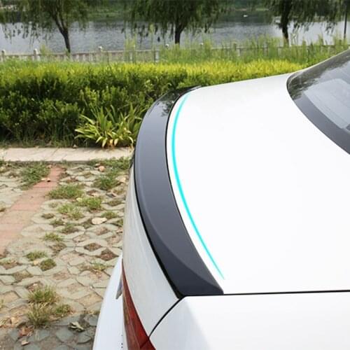 Car Styling For Volkswagen VW Jetta 2012 2013 2014 2015 ABS Plastic Unpainted Primer Color Rear Wing Lip Spoiler Auto Decoration