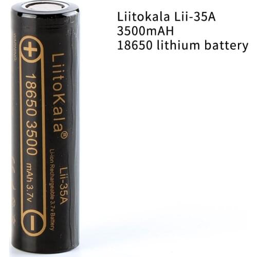 [convoy battery] LiitoKala lii-35A 18650 3500mAh lithium battery flashlight 18650 rechargeable lithium battery