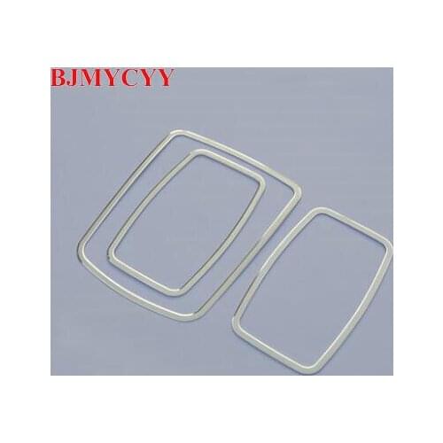 BJMYCYY For Mercedes Benz ML W166 GL X166 2012 To 2016 Car Water Cup multi-media Switch Button Frame Cover Trim Inner 3pcs