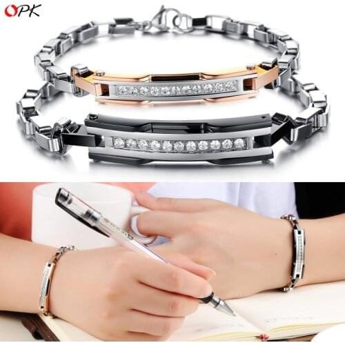 Wholesale couple bangles for lovers New Fashion Hot Sale Stainless Steel Bracelets Womens Plated Bracelets&bangles GS713