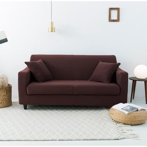 Stretch Sofa Cover Soild color Couch Cover Elastic Sofa Cover for Living Room Pets Corner L Shaped Chaise Longue Sofa Slipcover