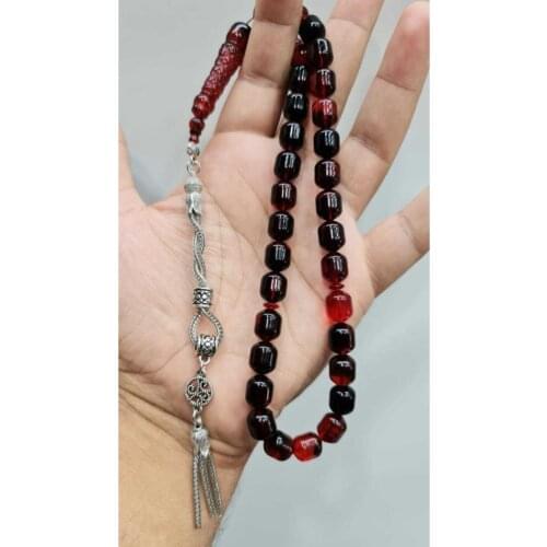 Islamic Tasbih Muslim Rosary Beads 33 Prayer Rosary For Men Bracelet For Men Accessory amber oltu amber stone Handmade Turkey