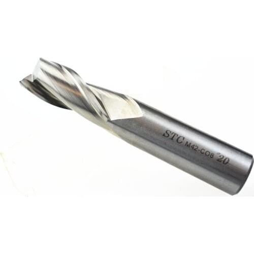 1pcs M42-CO8 Cobalt 20mm End Mill Cutter 2 Flutes CNC Endmill Router Bits Carbide Milling tools
