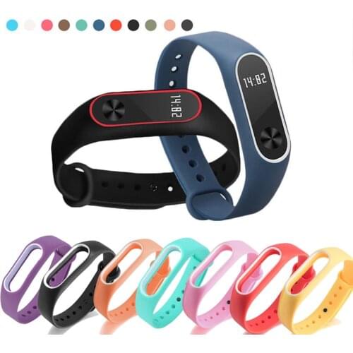 Fashion Wrist Strap For Xiaomi Mi Band2 Silicone Smart Bracelet Belt Colorful Wristband