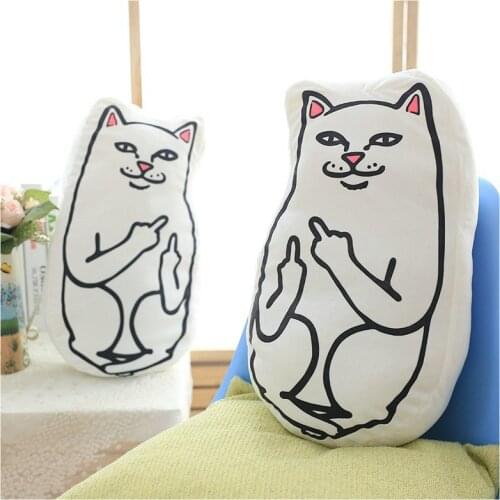 46 cm ripndip stuffed toy, main Nermal lordnermal, soft, green alien, cat, pillow, friend gift