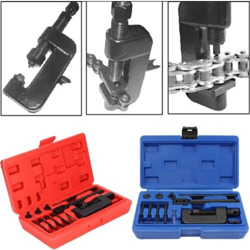 Motorcycle Bike Chain Cutter Tool Set Riveting Breaker with Carrying Case Perfect for Motorcycle Dirt-Bike ATV Cam