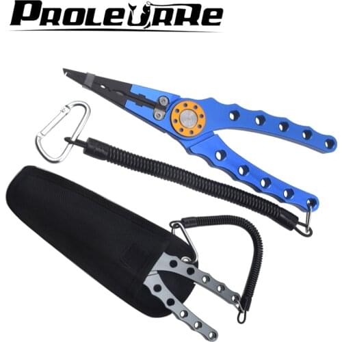 Excellent Aluminum alloy body fishing pliers cutting pliers high strength pliers Multifunction Pliers Equipment Fishing tackle