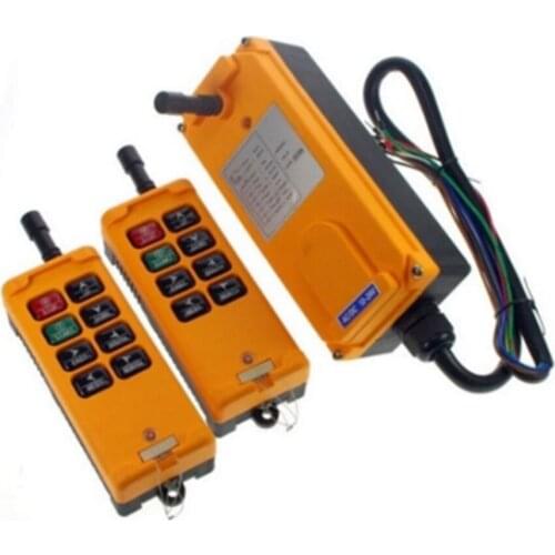 HS-8 8 keys industrial remote controller switch 2 transmitter + 1 receiver Crane Transmitter DC 24v/AC220V