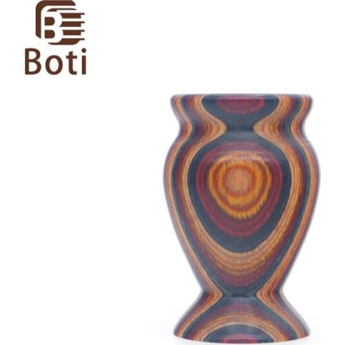 Boti Brush-Vase Style Wood Handle Mens Shaving Brush Handle Tool Daily Beard Care High Quality Mens Beard Pen