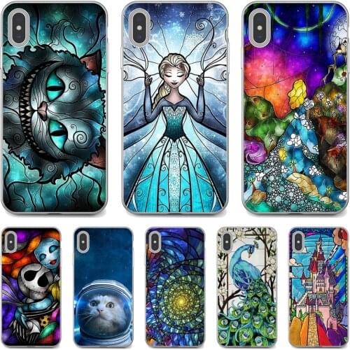 TPU Silicone Case Astronaut-Stained-Glass-Colorful-Cat For Huawei Mate 20 30 40 7 8 9 10 Lite Pro P Smart 2018 2019 Plus G7 G8