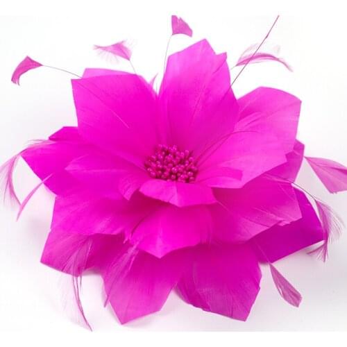 Horse Race Headpiece Bridal Hair Clip Feather Flower/ Feathers Fascinators with Feather 1pc Wedding / Special Occasion Headpiece