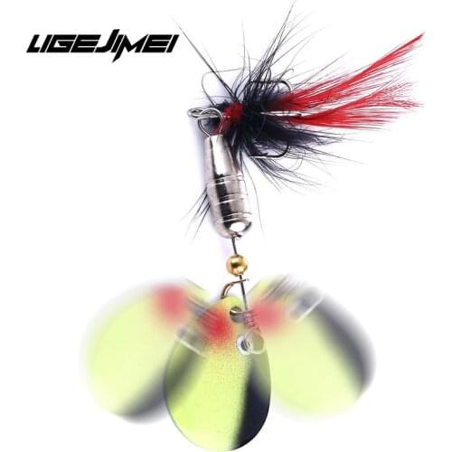 Spinner Fishing Lure Set 3pcs Metal Jig Spoon Isca Artificial Spinnerbait Trout Bait Wobler Bass Fish Plomos De Pesca Mar 6.3g