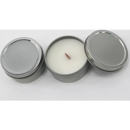 Soy Wax Candle Natural Plant Eco Friendly Bougie With Scented Tinplate Cans Package Candles Pollution Free lin4479