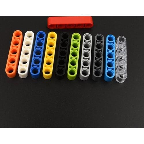 10PCS 32316 High-tech Hole beam 1 x 5 Thick Building Blocks Parts MOC DIY Education Build Toys Brick