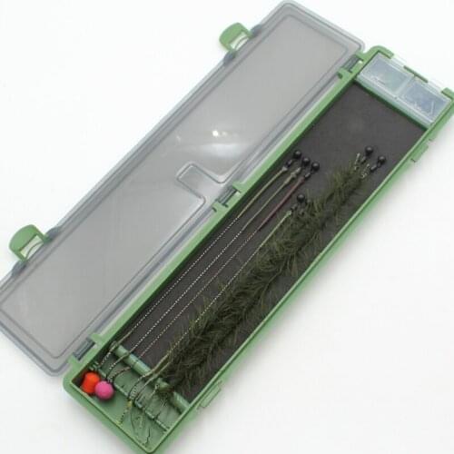 Carp Fishing Accessories Storage Box Carp Fishing Line Box Hair Rig Board with Pins Carp Fishing Hair Rig Wallet