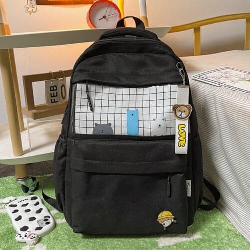 Womens Backpack for Girls Large Capacity Rucksack Preppy Style Bagpack Cute Female School Bag Lady Travel Backpacks New Mochila